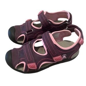 Kamik Girls Pink and Purple Sandals -Size 3